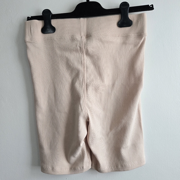 New Eberjey Rib Stretch Pima Cotton Oat Bike Shorts Medium NWT - Picture 7 of 9